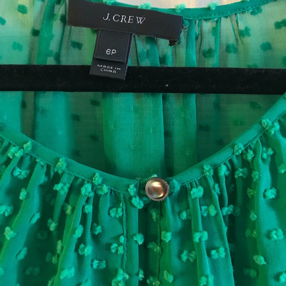 Green J Crew top - Picture 3 of 5
